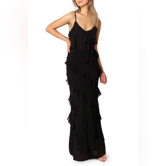 Petal & Pup Dresses & Skirts - Petal & Pup Ciao Ruffle Chiffon Gown